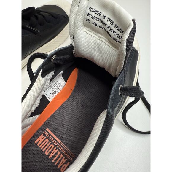 Palladium Pallaphoenix Flame L Sneaker Womens 9 Black Leather Low Lace Up Unisex - Picture 10 of 12